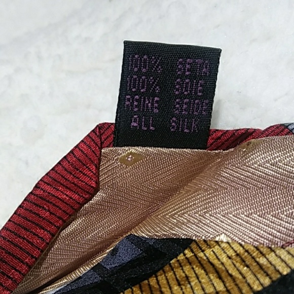 Giorgio Rossini multicolored 100% silk tie - Picture 2 of 5